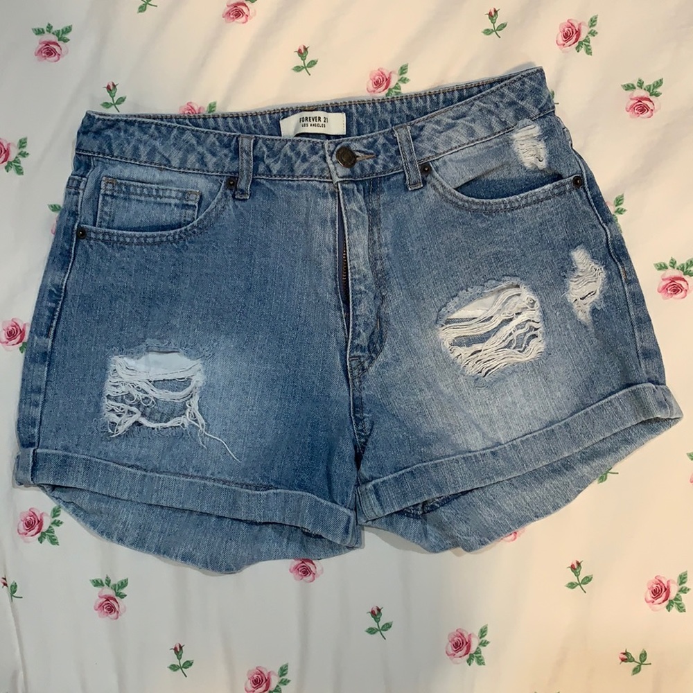 Jean high wait shorts